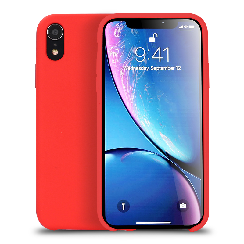 iPHONE Xr 6.1in Pro Silicone Hard Case (Red)